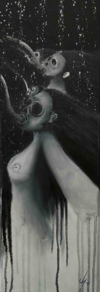 Danny ShoeStar Oil Painting Oel Malerei gasmaid selfie