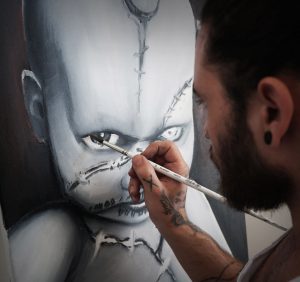 Danny ShoeStar Painting Oil Oel Malen Malerei Kunst Wien