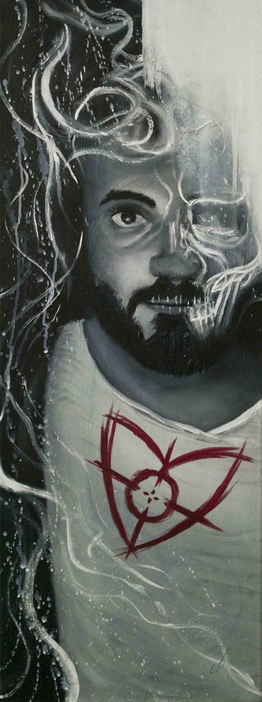 Danny ShoeStar Selfportrait Oil Painting