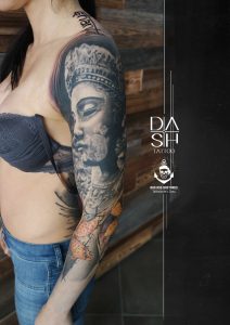 Danny ShoeStar Tattoo Sleeve Realistic Buddah