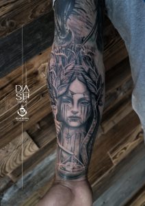 Justice Tattoo Black And Grey Danny ShoeStar Dash Wien Vienna