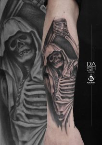 Realistic Skeleton Tattoo Danny ShoeStar DASH TATTOO