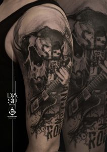 Rock And Roll Tattoo Danny ShoeStar DASH TATTOO Wien Vienna