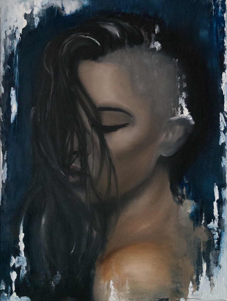 Sonja Ploechl Realistic Painting Portrait Danny ShoeStar Art Gallery Dash Tattoo Wien Vienna