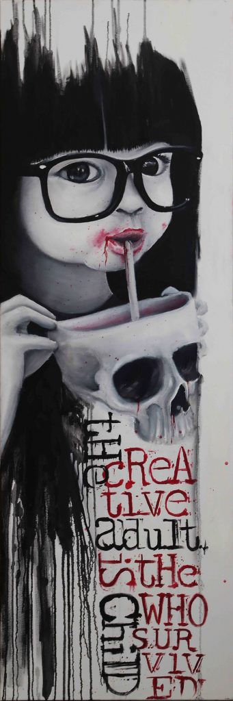 The Creative Adult Is The Child Who Survived Art Kunst Wien Vienna Gallerie Dash Danny ShoeStar