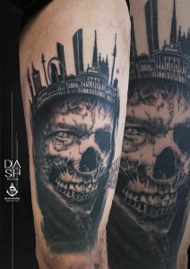 Vienna Skull King DASH TATTOO Wien